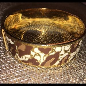 Coach leopard print bangle